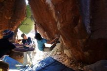 Bouldering in Hueco Tanks on 01/18/2020 with Blue Lizard Climbing and Yoga
Filename: SRM_20200118_1636130.jpg
Aperture: f/4.0
Shutter Speed: 1/250
Body: Canon EOS-1D Mark II
Lens: Canon EF 16-35mm f/2.8 L
