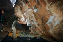 Bouldering in Hueco Tanks on 01/19/2020 with Blue Lizard Climbing and Yoga
Filename: SRM_20200119_1131480.jpg
Aperture: f/7.1
Shutter Speed: 1/250
Body: Canon EOS-1D Mark II
Lens: Canon EF 16-35mm f/2.8 L