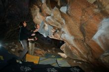 Bouldering in Hueco Tanks on 01/19/2020 with Blue Lizard Climbing and Yoga
Filename: SRM_20200119_1138100.jpg
Aperture: f/8.0
Shutter Speed: 1/250
Body: Canon EOS-1D Mark II
Lens: Canon EF 16-35mm f/2.8 L