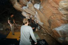 Bouldering in Hueco Tanks on 01/19/2020 with Blue Lizard Climbing and Yoga
Filename: SRM_20200119_1138520.jpg
Aperture: f/8.0
Shutter Speed: 1/250
Body: Canon EOS-1D Mark II
Lens: Canon EF 16-35mm f/2.8 L