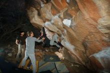 Bouldering in Hueco Tanks on 01/19/2020 with Blue Lizard Climbing and Yoga
Filename: SRM_20200119_1139100.jpg
Aperture: f/8.0
Shutter Speed: 1/250
Body: Canon EOS-1D Mark II
Lens: Canon EF 16-35mm f/2.8 L