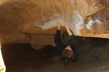 Bouldering in Hueco Tanks on 01/19/2020 with Blue Lizard Climbing and Yoga
Filename: SRM_20200119_1434191.jpg
Aperture: f/3.5
Shutter Speed: 1/320
Body: Canon EOS-1D Mark II
Lens: Canon EF 50mm f/1.8 II