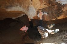 Bouldering in Hueco Tanks on 01/19/2020 with Blue Lizard Climbing and Yoga
Filename: SRM_20200119_1435530.jpg
Aperture: f/4.5
Shutter Speed: 1/320
Body: Canon EOS-1D Mark II
Lens: Canon EF 50mm f/1.8 II