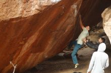Bouldering in Hueco Tanks on 01/27/2020 with Blue Lizard Climbing and Yoga
Filename: SRM_20200127_1140380.jpg
Aperture: f/3.5
Shutter Speed: 1/320
Body: Canon EOS-1D Mark II
Lens: Canon EF 50mm f/1.8 II