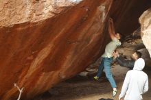 Bouldering in Hueco Tanks on 01/27/2020 with Blue Lizard Climbing and Yoga
Filename: SRM_20200127_1140390.jpg
Aperture: f/3.5
Shutter Speed: 1/320
Body: Canon EOS-1D Mark II
Lens: Canon EF 50mm f/1.8 II