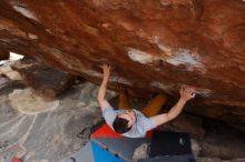 Bouldering in Hueco Tanks on 01/27/2020 with Blue Lizard Climbing and Yoga

Filename: SRM_20200127_1425580.jpg
Aperture: f/5.6
Shutter Speed: 1/250
Body: Canon EOS-1D Mark II
Lens: Canon EF 16-35mm f/2.8 L