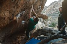 Bouldering in Hueco Tanks on 01/29/2020 with Blue Lizard Climbing and Yoga

Filename: SRM_20200129_1819360.jpg
Aperture: f/3.5
Shutter Speed: 1/250
Body: Canon EOS-1D Mark II
Lens: Canon EF 50mm f/1.8 II