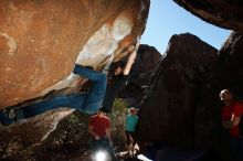 Bouldering in Hueco Tanks on 02/08/2020 with Blue Lizard Climbing and Yoga
Filename: SRM_20200208_1210460.jpg
Aperture: f/8.0
Shutter Speed: 1/250
Body: Canon EOS-1D Mark II
Lens: Canon EF 16-35mm f/2.8 L