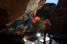 Bouldering in Hueco Tanks on 02/08/2020 with Blue Lizard Climbing and Yoga
Filename: SRM_20200208_1215480.jpg
Aperture: f/8.0
Shutter Speed: 1/250
Body: Canon EOS-1D Mark II
Lens: Canon EF 16-35mm f/2.8 L
