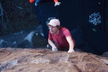Bouldering in Hueco Tanks on 02/08/2020 with Blue Lizard Climbing and Yoga
Filename: SRM_20200208_1246040.jpg
Aperture: f/3.2
Shutter Speed: 1/250
Body: Canon EOS-1D Mark II
Lens: Canon EF 50mm f/1.8 II