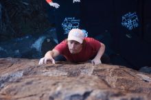 Bouldering in Hueco Tanks on 02/08/2020 with Blue Lizard Climbing and Yoga
Filename: SRM_20200208_1246101.jpg
Aperture: f/3.5
Shutter Speed: 1/250
Body: Canon EOS-1D Mark II
Lens: Canon EF 50mm f/1.8 II