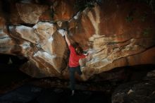 Bouldering in Hueco Tanks on 02/08/2020 with Blue Lizard Climbing and Yoga
Filename: SRM_20200208_1623350.jpg
Aperture: f/8.0
Shutter Speed: 1/250
Body: Canon EOS-1D Mark II
Lens: Canon EF 16-35mm f/2.8 L