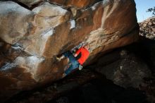 Bouldering in Hueco Tanks on 02/08/2020 with Blue Lizard Climbing and Yoga
Filename: SRM_20200208_1624450.jpg
Aperture: f/8.0
Shutter Speed: 1/250
Body: Canon EOS-1D Mark II
Lens: Canon EF 16-35mm f/2.8 L