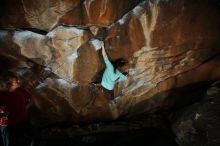 Bouldering in Hueco Tanks on 02/08/2020 with Blue Lizard Climbing and Yoga
Filename: SRM_20200208_1628110.jpg
Aperture: f/8.0
Shutter Speed: 1/250
Body: Canon EOS-1D Mark II
Lens: Canon EF 16-35mm f/2.8 L