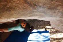 Bouldering in Hueco Tanks on 02/08/2020 with Blue Lizard Climbing and Yoga
Filename: SRM_20200208_1640590.jpg
Aperture: f/3.5
Shutter Speed: 1/250
Body: Canon EOS-1D Mark II
Lens: Canon EF 16-35mm f/2.8 L