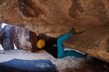Bouldering in Hueco Tanks on 01/06/2020 with Blue Lizard Climbing and Yoga
Filename: SRM_20200106_1257280.jpg
Aperture: f/4.0
Shutter Speed: 1/250
Body: Canon EOS-1D Mark II
Lens: Canon EF 16-35mm f/2.8 L