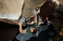 Bouldering in Hueco Tanks on 02/16/2020 with Blue Lizard Climbing and Yoga
Filename: SRM_20200216_1408140.jpg
Aperture: f/8.0
Shutter Speed: 1/250
Body: Canon EOS-1D Mark II
Lens: Canon EF 16-35mm f/2.8 L