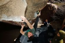 Bouldering in Hueco Tanks on 02/16/2020 with Blue Lizard Climbing and Yoga
Filename: SRM_20200216_1408170.jpg
Aperture: f/8.0
Shutter Speed: 1/250
Body: Canon EOS-1D Mark II
Lens: Canon EF 16-35mm f/2.8 L