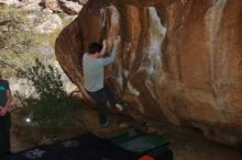 Bouldering in Hueco Tanks on 02/16/2020 with Blue Lizard Climbing and Yoga

Filename: SRM_20200216_1454560.jpg
Aperture: f/8.0
Shutter Speed: 1/250
Body: Canon EOS-1D Mark II
Lens: Canon EF 16-35mm f/2.8 L
