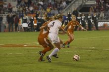 Greta Carter, #6.  The lady longhorns beat Texas A&M 1-0 in soccer Friday night.

Filename: SRM_20061027_2017226.jpg
Aperture: f/4.0
Shutter Speed: 1/800
Body: Canon EOS 20D
Lens: Canon EF 80-200mm f/2.8 L