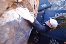 Bouldering in Hueco Tanks on 02/25/2020 with Blue Lizard Climbing and Yoga

Filename: SRM_20200225_1114490.jpg
Aperture: f/2.8
Shutter Speed: 1/250
Body: Canon EOS-1D Mark II
Lens: Canon EF 16-35mm f/2.8 L