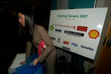 The Asian Business Students Association (ABSA) and the Hispanic Business Student Association (HBSA) hosted the career fair in the San Jacinto Residence Hall, Tuesday, February 6, 2007.
Filename: SRM_20070206_1819145.jpg
Aperture: f/9.0
Shutter Speed: 1/250
Body: Canon EOS-1D Mark II
Lens: Sigma 15-30mm f/3.5-4.5 EX Aspherical DG DF