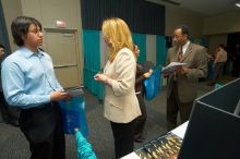 The Asian Business Students Association (ABSA) and the Hispanic Business Student Association (HBSA) hosted the career fair in the San Jacinto Residence Hall, Tuesday, February 6, 2007.
Filename: SRM_20070206_1827166.jpg
Aperture: f/6.3
Shutter Speed: 1/160
Body: Canon EOS-1D Mark II
Lens: Sigma 15-30mm f/3.5-4.5 EX Aspherical DG DF