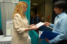 The Asian Business Students Association (ABSA) and the Hispanic Business Student Association (HBSA) hosted the career fair in the San Jacinto Residence Hall, Tuesday, February 6, 2007.
Filename: SRM_20070206_1827327.jpg
Aperture: f/6.3
Shutter Speed: 1/160
Body: Canon EOS-1D Mark II
Lens: Sigma 15-30mm f/3.5-4.5 EX Aspherical DG DF