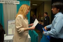 The Asian Business Students Association (ABSA) and the Hispanic Business Student Association (HBSA) hosted the career fair in the San Jacinto Residence Hall, Tuesday, February 6, 2007.
Filename: SRM_20070206_1827368.jpg
Aperture: f/6.3
Shutter Speed: 1/160
Body: Canon EOS-1D Mark II
Lens: Sigma 15-30mm f/3.5-4.5 EX Aspherical DG DF
