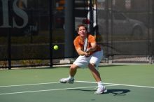 Luis Diaz Barriga and Bernhard Deussner. The University of Texas (UT) men's tennis team defeated Georgia Tech (GT) Saturday, February 24, 2007..
Filename: SRM_20070224_1335481.jpg
Aperture: f/5.0
Shutter Speed: 1/1600
Body: Canon EOS-1D Mark II
Lens: Canon EF 80-200mm f/2.8 L