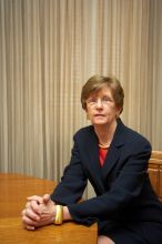 Portraits of UT Vice President of Employee and Campus Services Patricia L Clubb.
Filename: SRM_20070301_1405582.jpg
Aperture: f/4.5
Shutter Speed: 1/250
Body: Canon EOS-1D Mark II
Lens: Sigma 15-30mm f/3.5-4.5 EX Aspherical DG DF