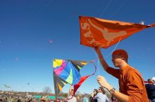 Chris Lam attempts to fly his UT kite at the 79th annual Zilker Park Kite Festival, Sunday, March 4, 2007.
Filename: SRM_20070304_1532080.jpg
Aperture: f/11.0
Shutter Speed: 1/250
Body: Canon EOS-1D Mark II
Lens: Sigma 15-30mm f/3.5-4.5 EX Aspherical DG DF