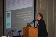 Nicholas A. Peppas gave the AIChE institute lecture, Le Plus Ça Change...Nanotechnology and Bioengineering in An Evolving Chemical Engineering World, on Wednesday, November 7, 2007.
Filename: SRM_20071107_1329041.jpg
Aperture: f/2.8
Shutter Speed: 1/250
Body: Canon EOS-1D Mark II
Lens: Canon EF 80-200mm f/2.8 L