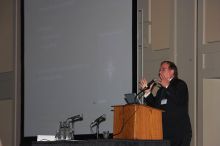 Nicholas A. Peppas gave the AIChE institute lecture, Le Plus &Atilde;�a Change...Nanotechnology and Bioengineering in An Evolving Chemical Engineering World, on Wednesday, November 7, 2007.

Filename: SRM_20071107_1358568.jpg
Aperture: f/5.6
Shutter Speed: 1/250
Body: Canon EOS-1D Mark II
Lens: Canon EF 80-200mm f/2.8 L