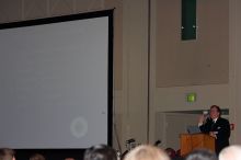 Nicholas A. Peppas gave the AIChE institute lecture, Le Plus &Atilde;�a Change...Nanotechnology and Bioengineering in An Evolving Chemical Engineering World, on Wednesday, November 7, 2007.

Filename: SRM_20071107_1416287.jpg
Aperture: f/5.6
Shutter Speed: 1/250
Body: Canon EOS-1D Mark II
Lens: Canon EF 80-200mm f/2.8 L