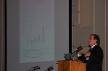 Nicholas A. Peppas gave the AIChE institute lecture, Le Plus Ãa Change...Nanotechnology and Bioengineering in An Evolving Chemical Engineering World, on Wednesday, November 7, 2007.

Filename: SRM_20071107_1422424.jpg
Aperture: f/5.6
Shutter Speed: 1/250
Body: Canon EOS-1D Mark II
Lens: Canon EF 80-200mm f/2.8 L