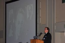 Nicholas A. Peppas gave the AIChE institute lecture, Le Plus Ça Change...Nanotechnology and Bioengineering in An Evolving Chemical Engineering World, on Wednesday, November 7, 2007.
Filename: SRM_20071107_1426068.jpg
Aperture: f/5.6
Shutter Speed: 1/250
Body: Canon EOS-1D Mark II
Lens: Canon EF 80-200mm f/2.8 L