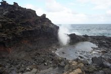 Hike to the Nakalele blowholes along the surf-beaten lava formations.
Filename: SRM_20071219_1342148.jpg
Aperture: f/10.0
Shutter Speed: 1/400
Body: Canon EOS-1D Mark II
Lens: Sigma 15-30mm f/3.5-4.5 EX Aspherical DG DF