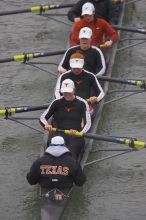 Texas' second varsity eight boat placed second with a time of 29:07.0. The women's rowing team competed in the 2008 Fighting Nutria on Saturday, February 16, 2008.
Filename: SRM_20080216_0828141.jpg
Aperture: f/4.0
Shutter Speed: 1/800
Body: Canon EOS-1D Mark II
Lens: Canon EF 300mm f/2.8 L IS
