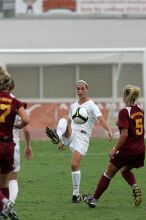 UT sophomore Erica Campanelli (#19, Defender) in the second half. The University of Texas women's soccer team won 2-1 against the Iowa State Cyclones Sunday afternoon, October 5, 2008.
Filename: SRM_20081005_13282884.jpg
Aperture: f/5.6
Shutter Speed: 1/1600
Body: Canon EOS-1D Mark II
Lens: Canon EF 300mm f/2.8 L IS