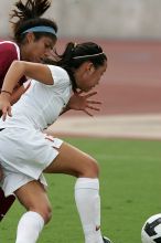 UT freshman Amanda Lisberger (#13, Midfielder) in the second half. The University of Texas women's soccer team won 2-1 against the Iowa State Cyclones Sunday afternoon, October 5, 2008.
Filename: SRM_20081005_13311226.jpg
Aperture: f/5.6
Shutter Speed: 1/1250
Body: Canon EOS-1D Mark II
Lens: Canon EF 300mm f/2.8 L IS