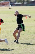 The Cheetahs (chemical engineering team) lost in the Fall 2008 UT flag football intramural championship game on November 9, 2008.
Filename: SRM_20081109_15153699.jpg
Aperture: f/5.0
Shutter Speed: 1/1250
Body: Canon EOS-1D Mark II
Lens: Canon EF 300mm f/2.8 L IS