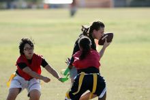 The Cheetahs (chemical engineering team) lost in the Fall 2008 UT flag football intramural championship game on November 9, 2008.

Filename: SRM_20081109_15501279.jpg
Aperture: f/4.0
Shutter Speed: 1/2000
Body: Canon EOS-1D Mark II
Lens: Canon EF 300mm f/2.8 L IS