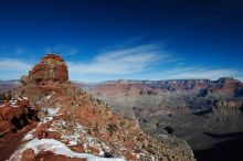 Hike down the South Kaibab trail, backpacking the Grand Canyon with Beth, Thursday, January 1, 2009.
Filename: SRM_20090101_13075911.jpg
Aperture: f/11.0
Shutter Speed: 1/200
Body: Canon EOS-1D Mark II
Lens: Canon EF 16-35mm f/2.8 L