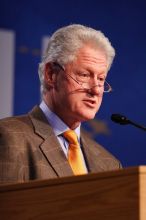 Former President Bill Clinton speaking at the CGIU meeting. Day one of the 2nd Annual Clinton Global Initiative University (CGIU) meeting was held at The University of Texas at Austin, Friday, February 13, 2009.
Filename: SRM_20090213_16201747.jpg
Aperture: f/2.8
Shutter Speed: 1/250
Body: Canon EOS 20D
Lens: Canon EF 300mm f/2.8 L IS
