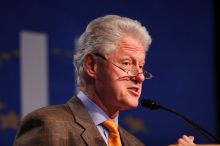 Former President Bill Clinton speaking at the CGIU meeting. Day one of the 2nd Annual Clinton Global Initiative University (CGIU) meeting was held at The University of Texas at Austin, Friday, February 13, 2009.
Filename: SRM_20090213_16243279.jpg
Aperture: f/2.8
Shutter Speed: 1/320
Body: Canon EOS 20D
Lens: Canon EF 300mm f/2.8 L IS