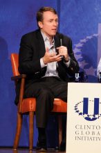 Paul Bell, president of Dell Global Public, at the opening plenary session of the CGIU meeting.  Day one of the 2nd Annual Clinton Global Initiative University (CGIU) meeting was held at The University of Texas at Austin, Friday, February 13, 2009.
Filename: SRM_20090213_17390140.jpg
Aperture: f/5.6
Shutter Speed: 1/160
Body: Canon EOS 20D
Lens: Canon EF 300mm f/2.8 L IS