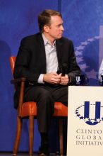 Paul Bell, president of Dell Global Public, at the opening plenary session of the CGIU meeting.  Day one of the 2nd Annual Clinton Global Initiative University (CGIU) meeting was held at The University of Texas at Austin, Friday, February 13, 2009.
Filename: SRM_20090213_17412657.jpg
Aperture: f/5.6
Shutter Speed: 1/160
Body: Canon EOS 20D
Lens: Canon EF 300mm f/2.8 L IS