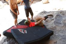 Steve Marek rock climbing in Hueco Tanks State Park and Historic Site during the Hueco Tanks Awesome Fest 2010 trip, Saturday, May 22, 2010.

Filename: SRM_20100522_13571049.JPG
Aperture: f/8.0
Shutter Speed: 1/80
Body: Canon EOS-1D Mark II
Lens: Canon EF 16-35mm f/2.8 L