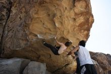 Andrew Dreher rock climbing in Hueco Tanks State Park and Historic Site during the Hueco Tanks Awesome Fest 2010 trip, Sunday, May 23, 2010.
Filename: SRM_20100523_11542167.JPG
Aperture: f/8.0
Shutter Speed: 1/500
Body: Canon EOS-1D Mark II
Lens: Canon EF 16-35mm f/2.8 L